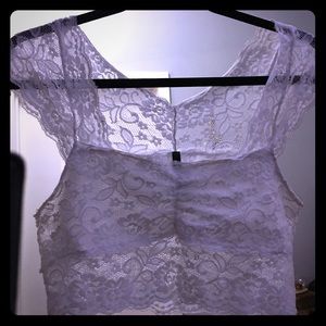 ❤️sold❤️White lace bralette